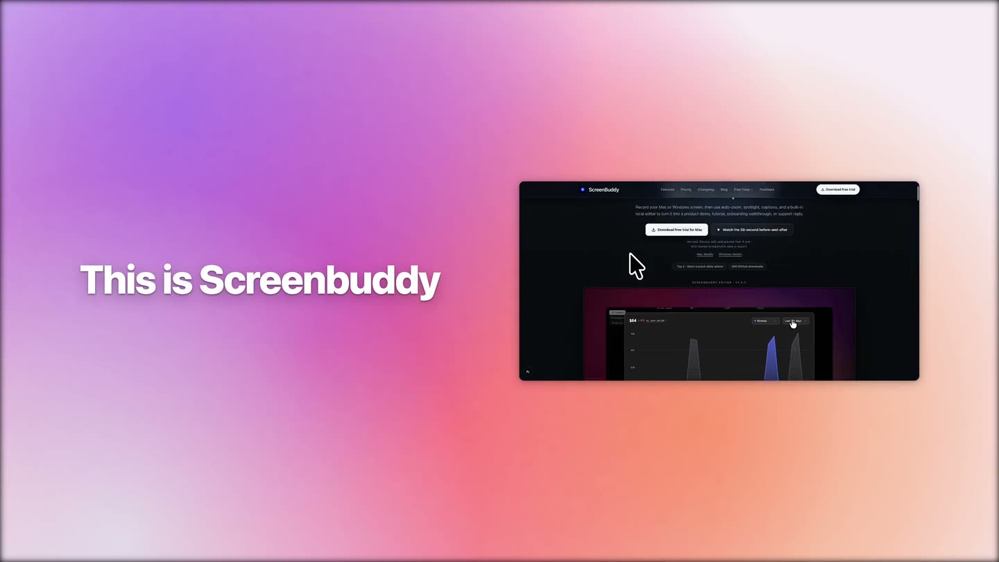 Annotations shown in the ScreenBuddy editor